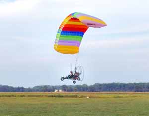 Paraglider and Paragliding Equipment for Sale.  Paragliding Information, Products, Manuals, Parts, Ram air, Airfoil, Parafoil.  Paragliding Pilot Training Books, Videos and DVD's. Used Paraglider for Sale.